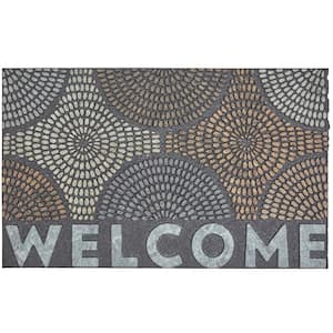 Welcome Radiant Color Burst 18 in. x 30 in. Doorscapes Mat