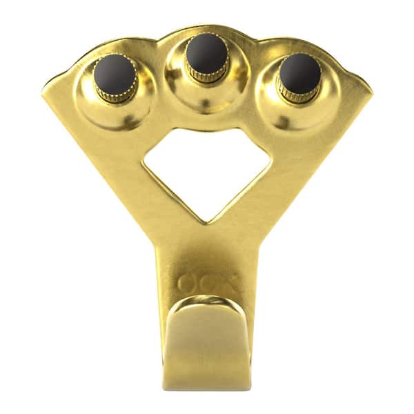 100 lb. Brass-Plated Steel Professional Picture/Mirror Hanging Hook
