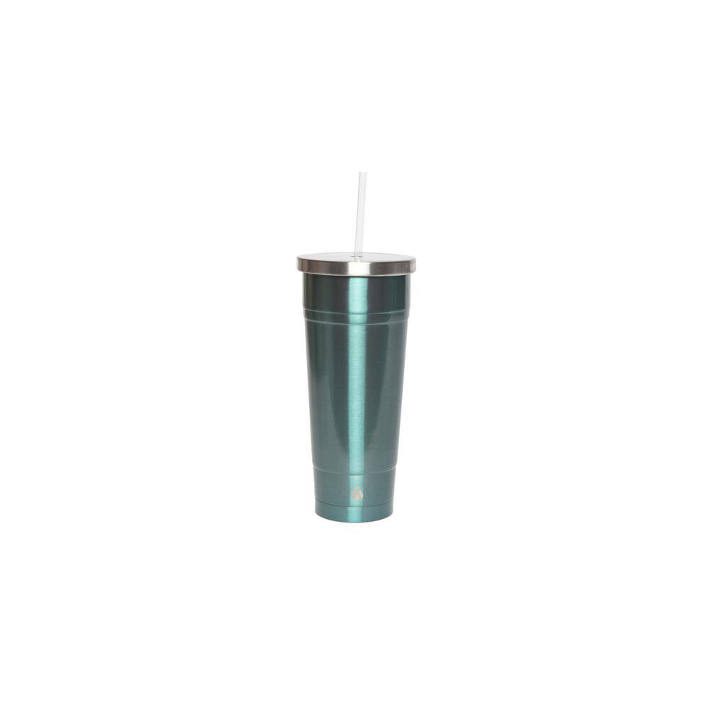 Double Wall Insulated Acrylic Tumbler With Straw 16 Oz. - Office Depot