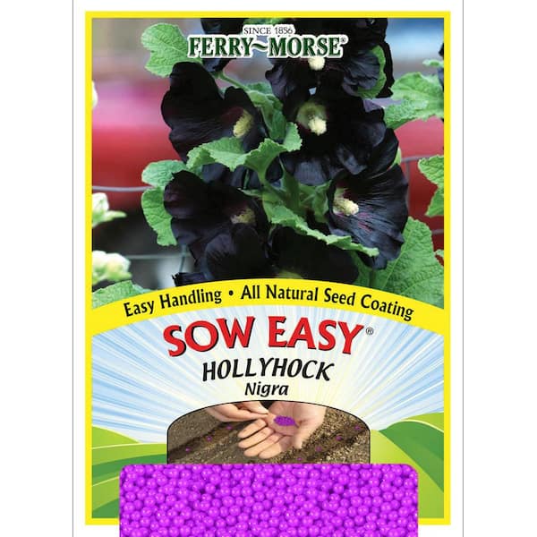 Ferry-Morse Sow Easy Hollyhock Nigra Flower Seed