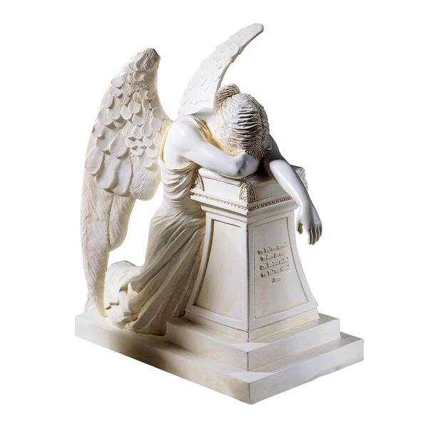 Memorial Cross With Angel - Remember With Statues For The Home