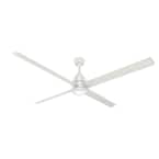 Trak 96 in. Integrated LED Indoor/Outdoor Fresh White Commercial Ceiling Fan with Light and Wall Control
