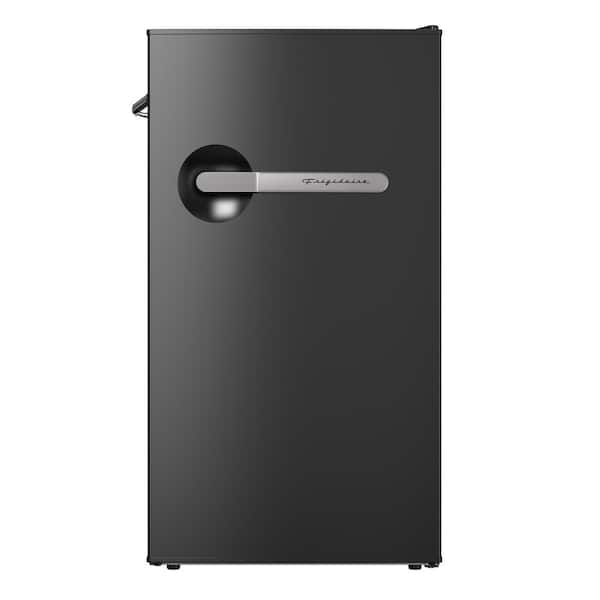 3.2 cu. ft. Retro Mini Refrigerator with Side Bottle Opener in Black