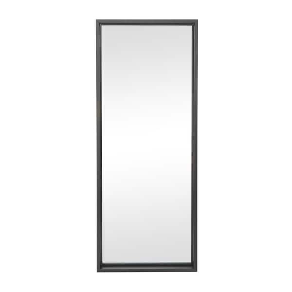 60 in. x 24 in. Rectangle Framed Black Wall Mirror