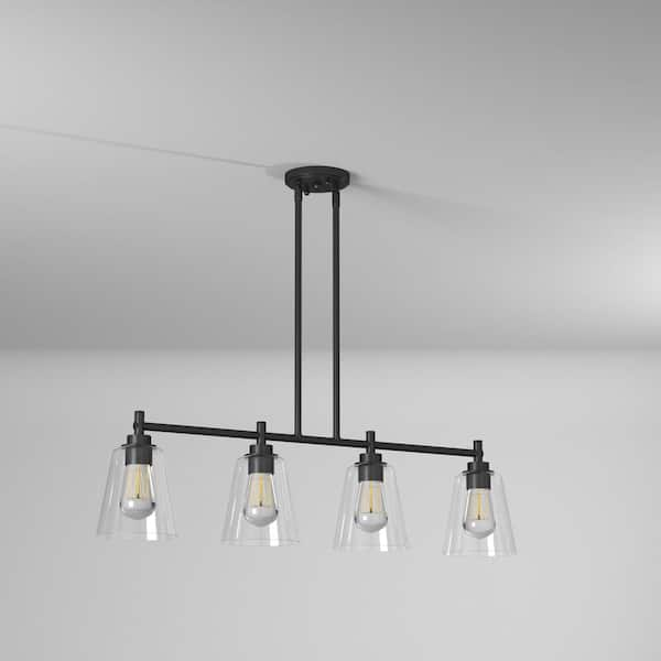 Justice Design LumenAria Tribeca 48 Drum Pendant - Matte Black - FAL-9547-MBLK