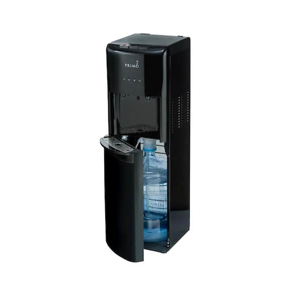 hTRIO Black Bottom Loading Water Dispenser with Single-Serve Coffee Machine  Built-In
