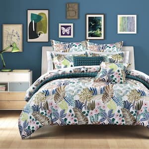 Rockaway Blue Polyester King/Cal King 3Pc. Comforter Set