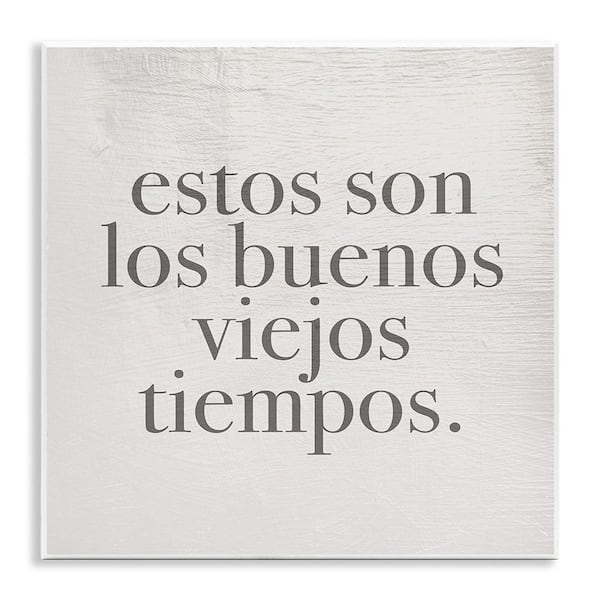 Stupell Industries Good Old Days by Lil' Rue Unframed Wall Plaque Typography Graphic Art Print 12 in. x 12 in.