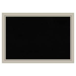 Romano Silver Narrow Wood Framed Black Corkboard 40 in. x 28 in. Bulletin Board Memo Board