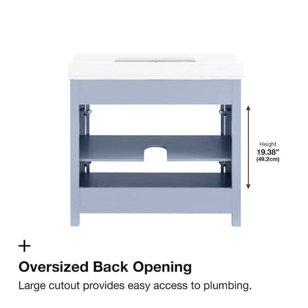 Home Decorators Collection Hanna 36 in. Single Sink Spruce