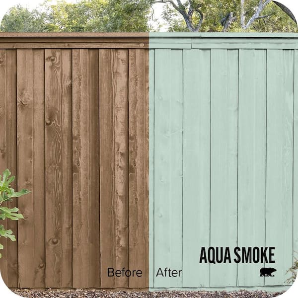 5 gal. #470E-3 Aqua Smoke Solid Color House and Fence Exterior Wood Stain