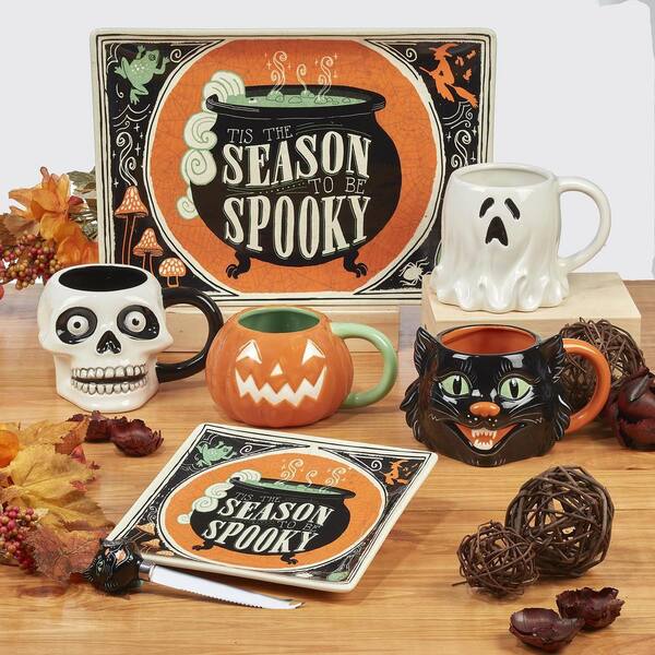 Certified International Scaredy Cat 3D Multicolored Earthenware 22