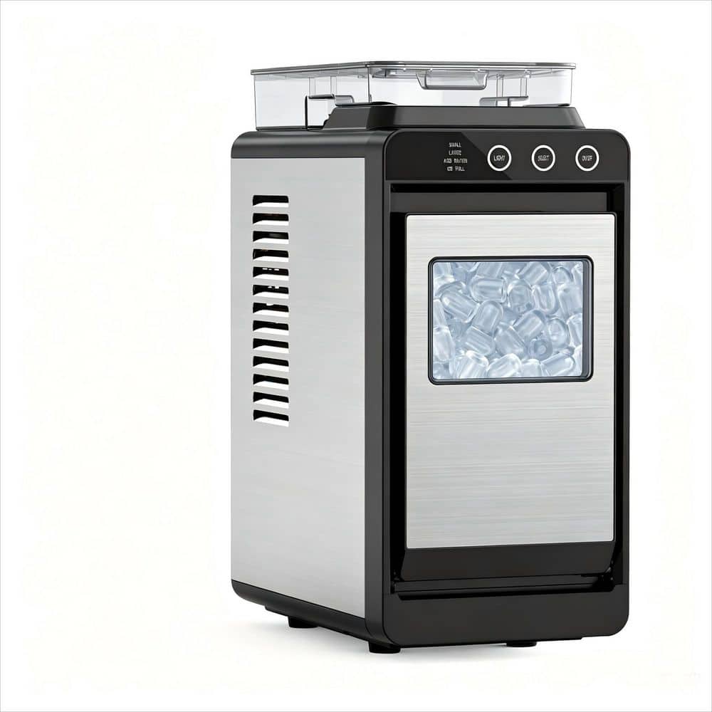 6.69 in. 26 lb. Ice Per day Portable/Countertop Bullet Ice Maker in Stainless Steel Silver price history on PriceWatchPro