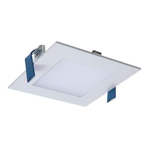 HLB 4 in. Selectable White Square New Construction/Remodel Canless Recessed Integrated LED Downlight Kit