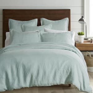Washed Linen Spa Full/Queen Duvet Cover Only
