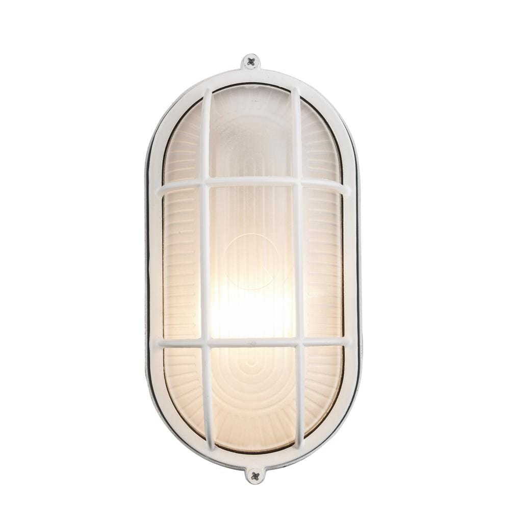 Aria White Frosted Glass Wall Mount Light Fixture