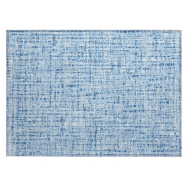 Chantille Machine Washable Indoor/Outdoor Abstract ACN2735 Blue 3 ft. x 4 ft. Area Rug