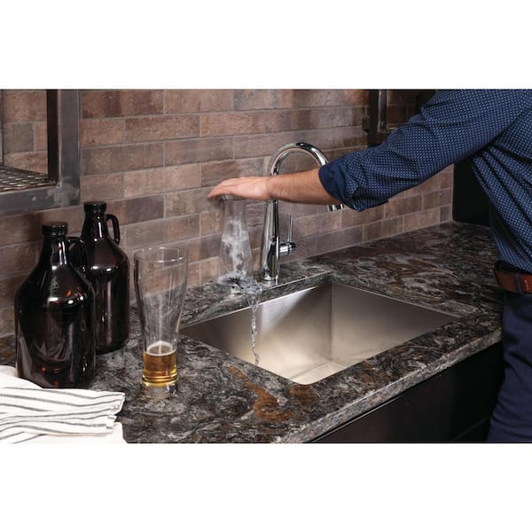 4 in. Metal Glass Rinser in Chrome