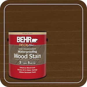 1 gal. #ST-103 Coffee Semi-Transparent Waterproofing Exterior Wood Stain