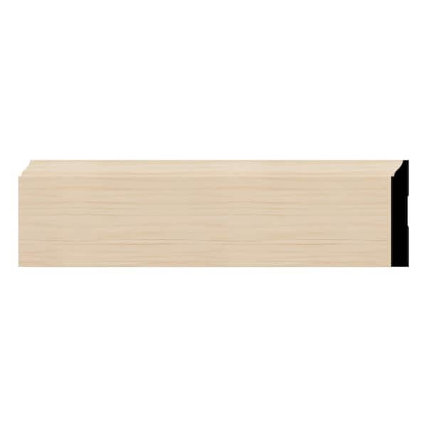 WM620 0.56 in. D x 4.25 in. W x 96 in. L Wood Alder Baseboard Moulding