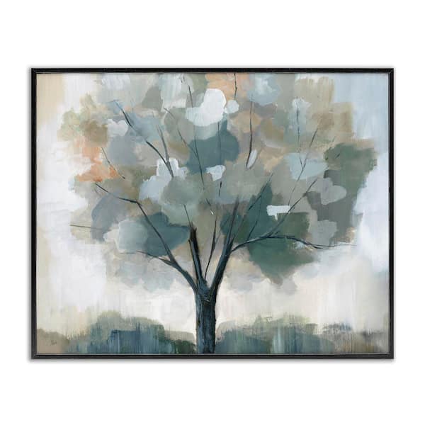 Mottled Tree Impression by Nan Black Framed Nature Giclee Art Print 24 in. x 30 in.