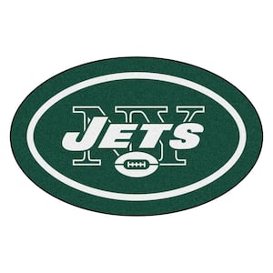 NFL - New York Jets Mascot Mat 36 in. x 22.6 in. Indoor Area Rug