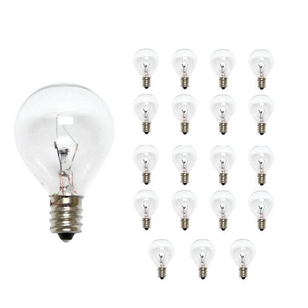 Bulbrite 25Watt Dimmable Clear G11 Candelabra (E12) Krypton Bulb, 20