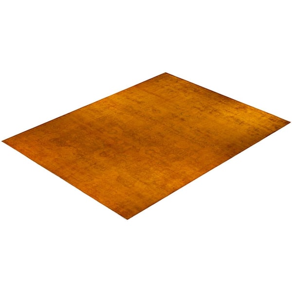 Fine Vibrance One-of-a-Kind Handmade Yellow, 15 ft. 9 in. x 12 ft. 3 in. Area Rug