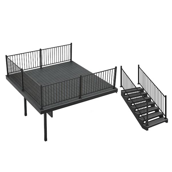 FORTRESS Infinity IS 12 ft. x 12 ft. Composite Deck Kit with Steel Frame