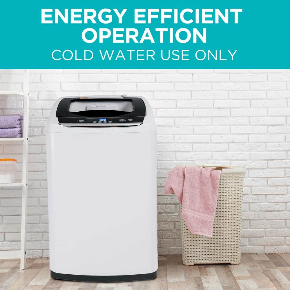 Compact White Stainless Steel Top-Loading Portable Washer