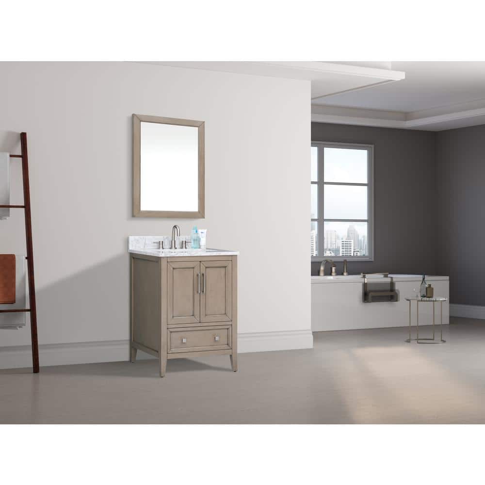 Everette 24'' Gray Oak Single Bathroom Vanity Base