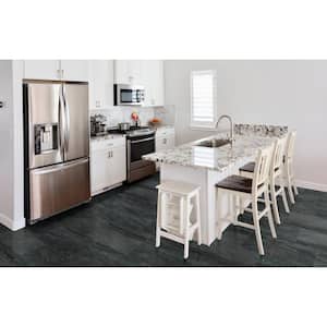 Anastasia Anthracite 12 in. x 24 in. Polished Porcelain Floor and Wall Tile (16 sq. ft./Case)
