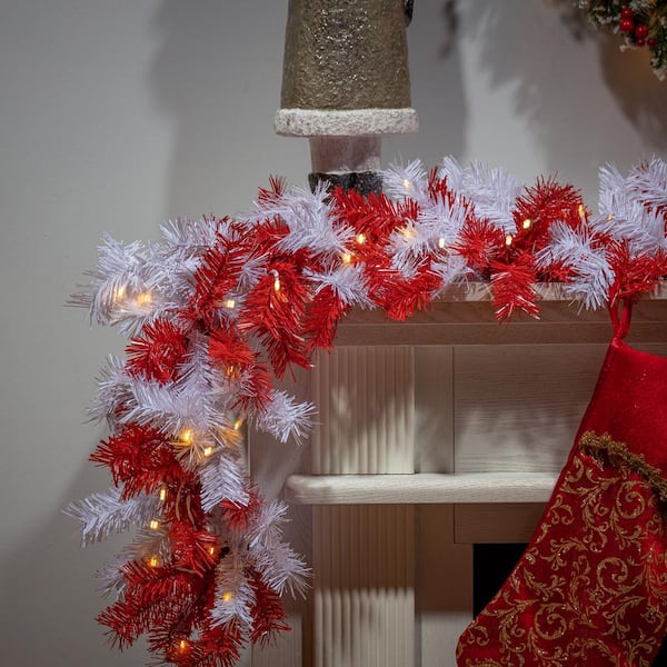 12 Pieces 79 ft Christmas Garland White Garland for Christmas Tree