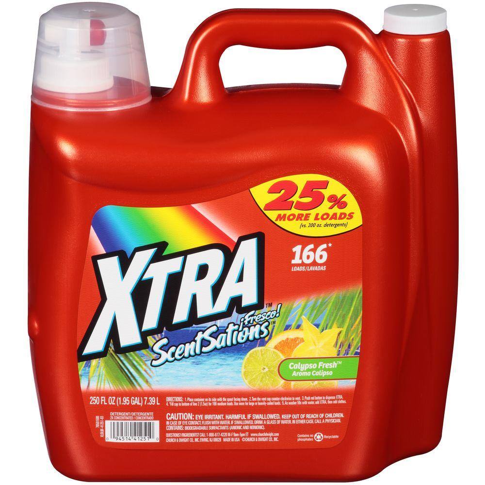 Xtra 250 oz. Calypso Fresh 2X Liquid Laundry Detergent 9451441251 The