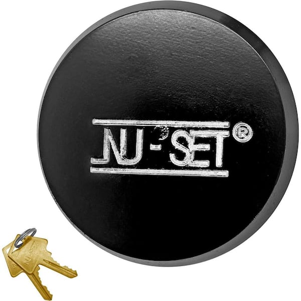 2-7/8 in. Solid Steel Hidden Shackle Padlock, Black Finishing