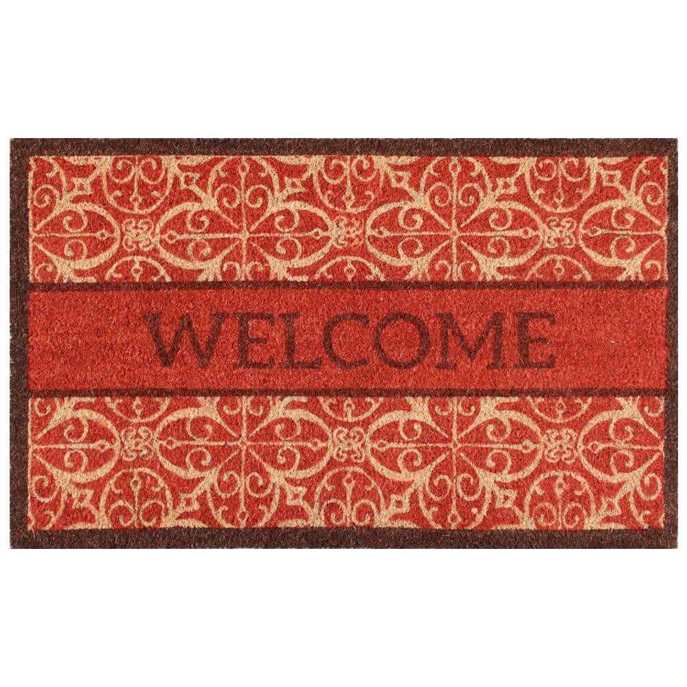 TrafficMaster Trafficmaster Half Round Stone 18 in. x 30 in. Door Mat