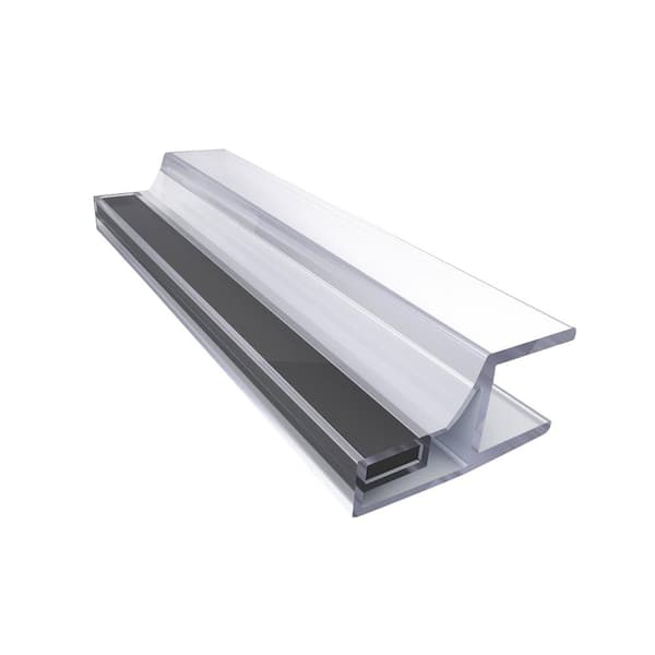 DreamLine 76 in. L Black Magnetic Strike Vinyl for 3/8 in. Glass Shower Door