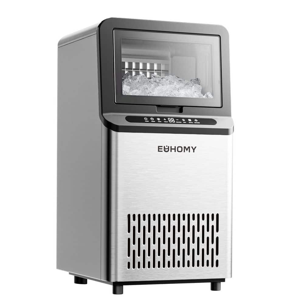 15.3 in 100 lbs. /24H Commercial Ice Maker in Stainless Steel, Freestanding/Undercounter, Auto-Cleaning