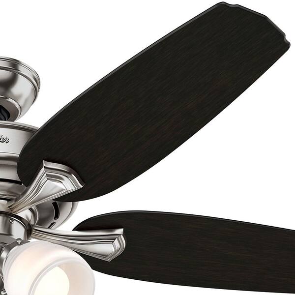 A3 52" Channing Hunter Ceiling Fan #52074 Brushed Nickel Finish FOR PARTS ONLY 