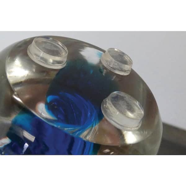 Shepherd - 1/2 in. Clear Soft Rubber Like Plastic Self-Adhesive Round Bumpers (16-Pack)