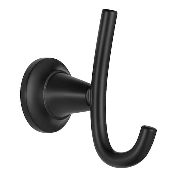 Constructor Single J Robe Hook in Matte Black