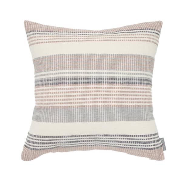 EverGrace Freja Woven Stripes 18 in. x 18 in. Pillow