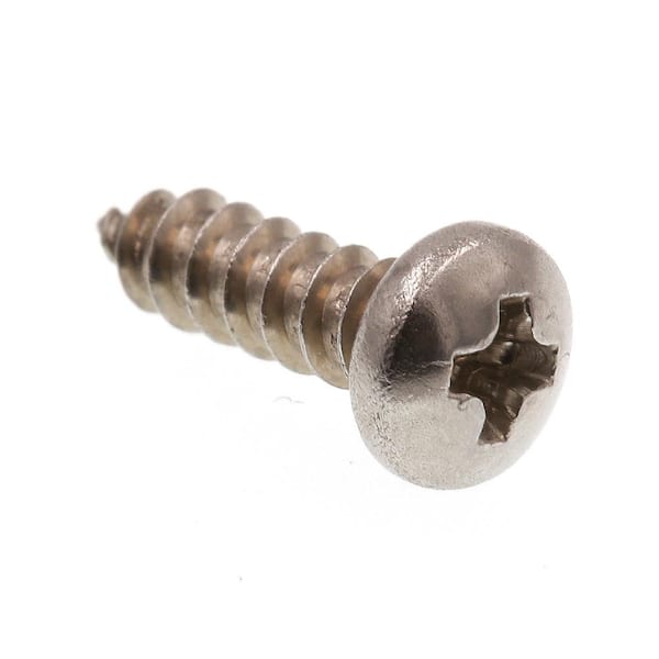 #8 x 5/8 (100 Pcs) Stainless Steel Flat Head Sheet Metal Screws, Phillips Drive Wood Screws, 304 Stainless Steel 18-8, Self Tapping Screws