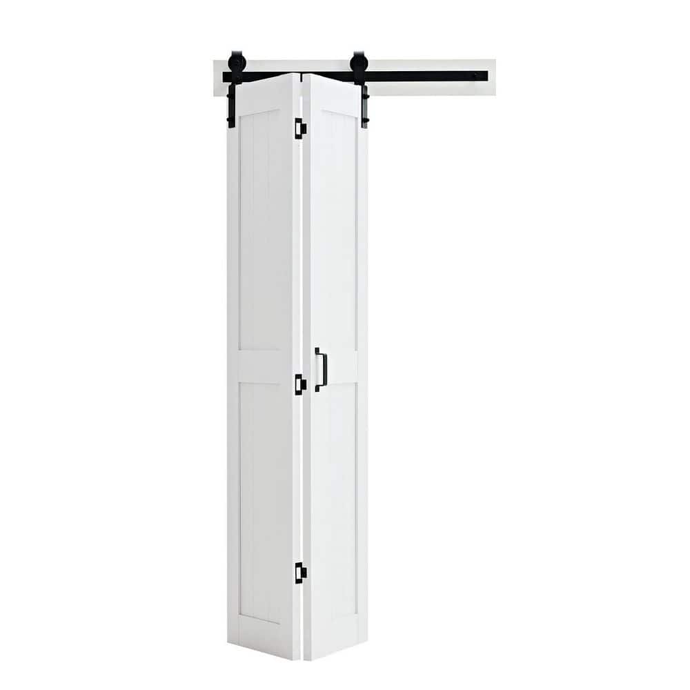 Bifold Barn Door, 36 x 84 in., MDF Bi-Fold Sliding Closet Doors, Header Board, 1.38 in. White 1-Door Access Door Unit price history on PriceWatchPro