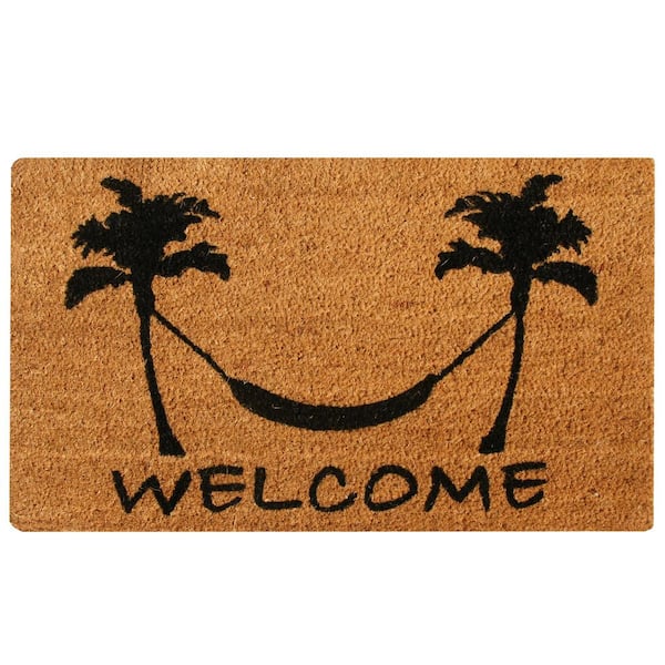 Rubber-Cal Chillin by the Shore 18 in. X 30 in. Beach Welcome Mat