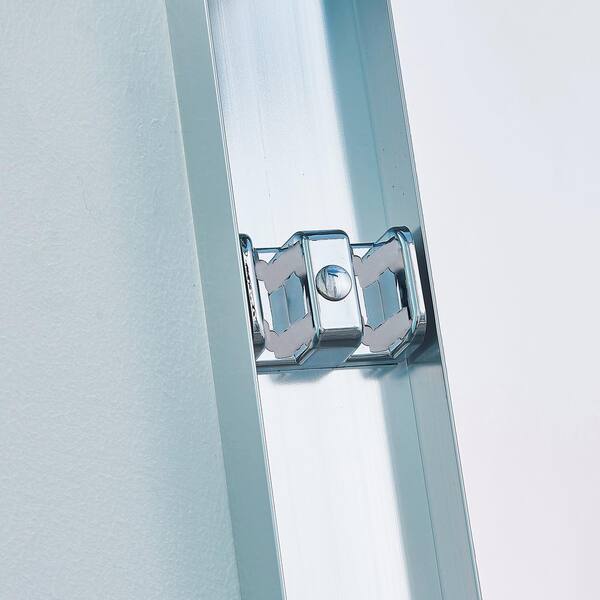 Staykiwi 48 in. W x 75 in. H Double Sliding Frame Shower Door in Chrome Finish with Clear Glass