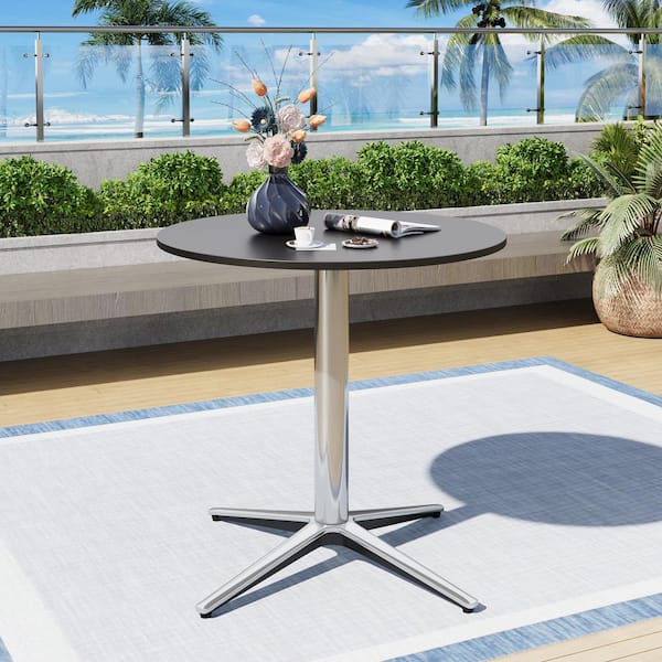 StyleWell Mix and Match 28 in. Metal and Glass Mosaic Patio Bistro