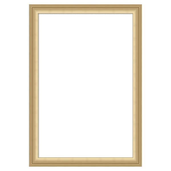 Amanti Art Florence Gold 14 in. x 20 in. Polystyrene Framed Dry Erase Magnetic Memo Board