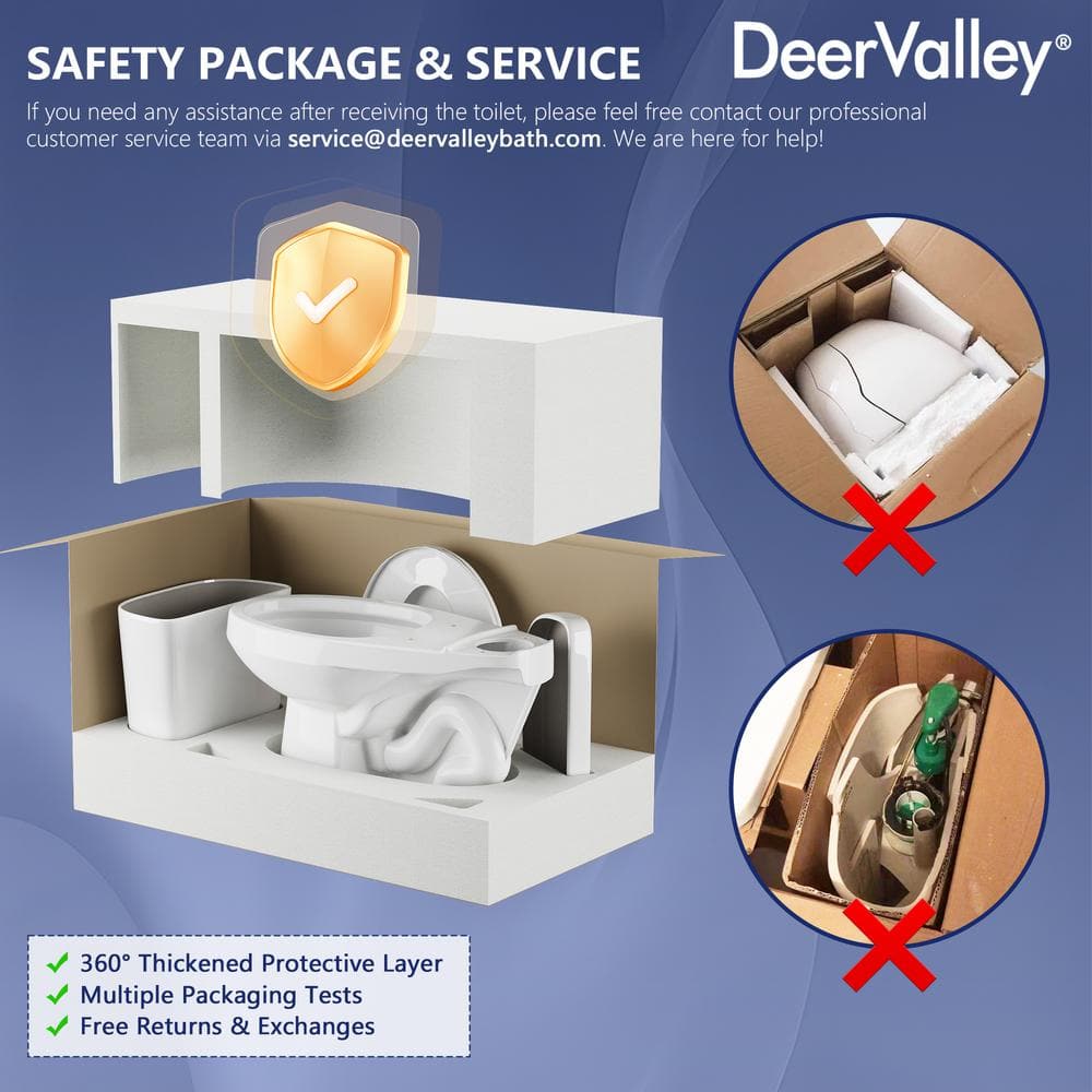 21'' White Ceramic Dual-Flush Elongated Two-Piece Toilet with Seat