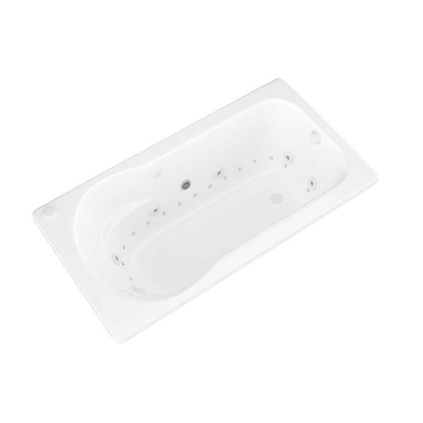 Zircon 5 ft. Right Drain Rectangular Drop-in Whirlpool Bathtub in White Zircon 5 ft. Right Drain Rectangular Drop-in Whirlpool Bathtub in White